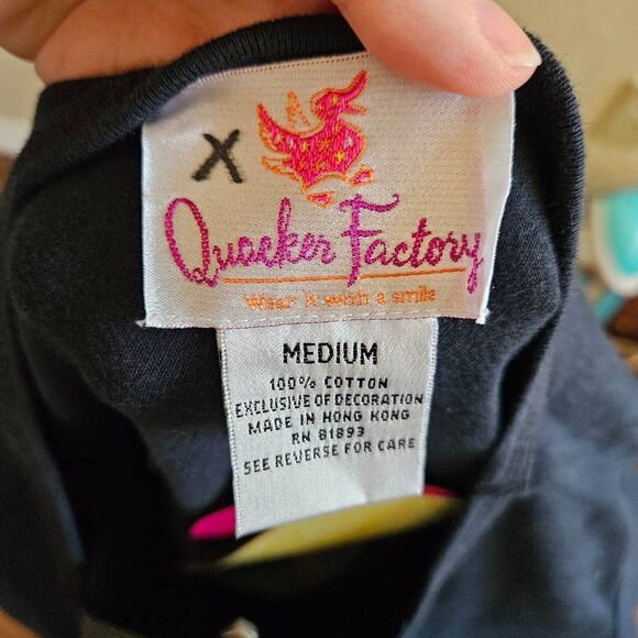 NWT Quacker Factory Sequined Anchor T-shirt - Picture 7 of 8